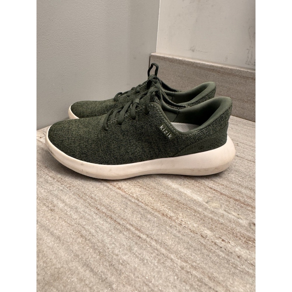 Kizik Madrid Eco Knit Green Shoes Comfort Slip On Mens Size 4.5 Womens‎ Size 6
